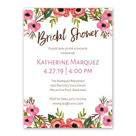 Bridal Shower Invitation Template Blooming Beauty Bridal Shower Invitation