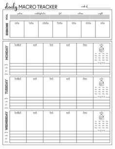 Macro Meal Planner Template Plan B 21 Day Fix Meal Planning Template 1500 1799 Calorie