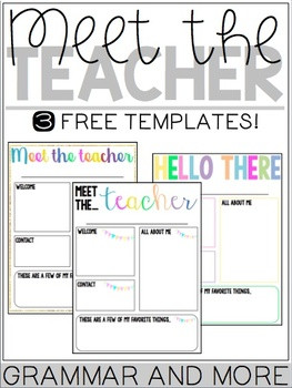 Meet the Teacher Template Meet the Teacher Templates Editable by Creations In