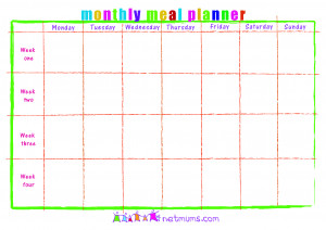 Monthly Meal Planner Template 28 Useful Printable Monthly Meal Planners