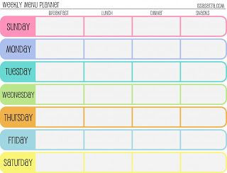 Monthly Meal Planner Template E What May Menu Planning