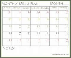 Monthly Meal Planner Template Image Result for Monthly Meal Planner Template Printable