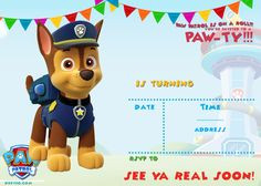 Paw Patrol Invitation Template Invitaciones De Paw Patrol Para Imprimir Gratis