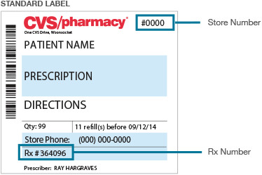 Prescription Bottle Label Template the Store Number is at the top Of the Prescription Label