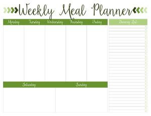 Weekly Meal Plan Template 27 Printable Weekly Meal Planner Templates for 2020