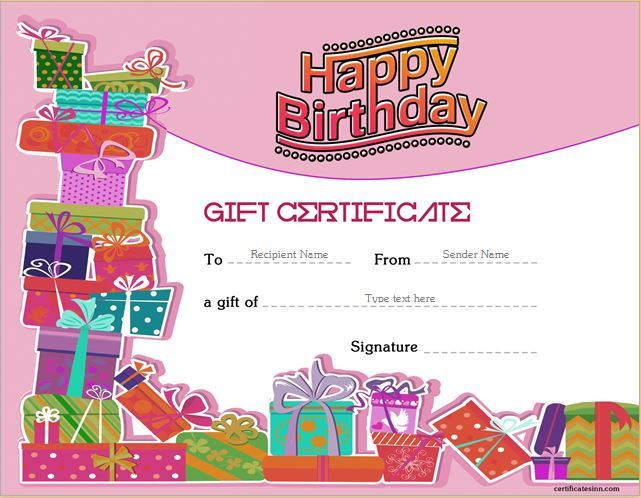 Birthday Gift Certificate Template the 25 Best Gift Certificate Template Word Ideas On