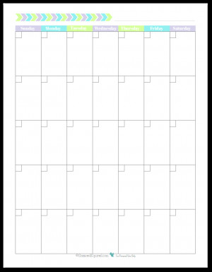 Blank Monthly Calendar Template Blank Monthly Calendar Printable with the Weeks Starting