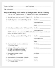 Catholic Wedding Program Template 10 Wedding Program Templates Free Sample Example