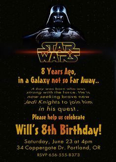Star Wars Invitations Template Great Wording O Bad He Wants to Be A Storm Trooper