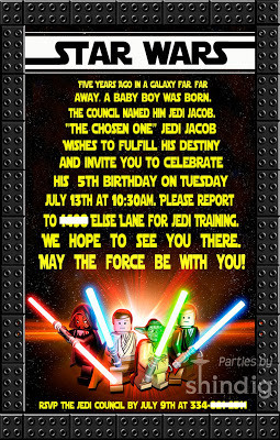 Star Wars Invitations Template Star Wars Lego Birthday Party Birthday Party Ideas &amp; themes