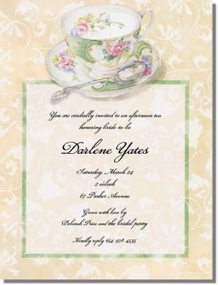 Tea Party Invitation Template High Tea Party Invitation to Email or Print