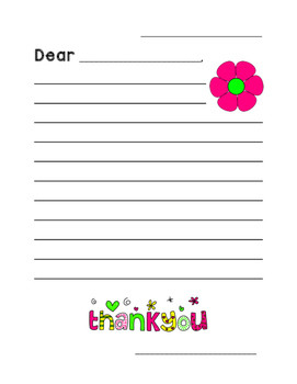 Thank You Note Template Thank You Letter Template by What S New In Grade Two