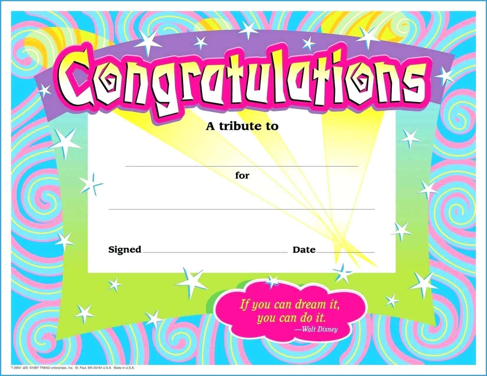 Award Certificate Template Free Blank Award Certificate for Kids Para Sys for