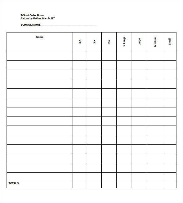 Blank order form Template 28 Blank order Templates – Free Sample Example format