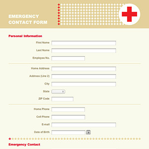 Emergency Contact form Template formcentral Template Exchange Emergency Contact form