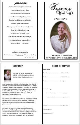 Free Funeral Program Template How to Create A Memorial Invitation for Your Father’s