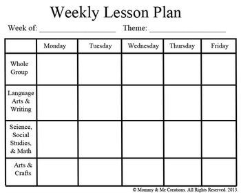 Kindergarten Lesson Plan Template 54 Best Lesson Plan forms Images On Pinterest