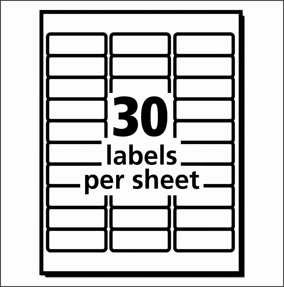 Avery Address Labels Template 10 Template for Address Labels 30 Per Sheet