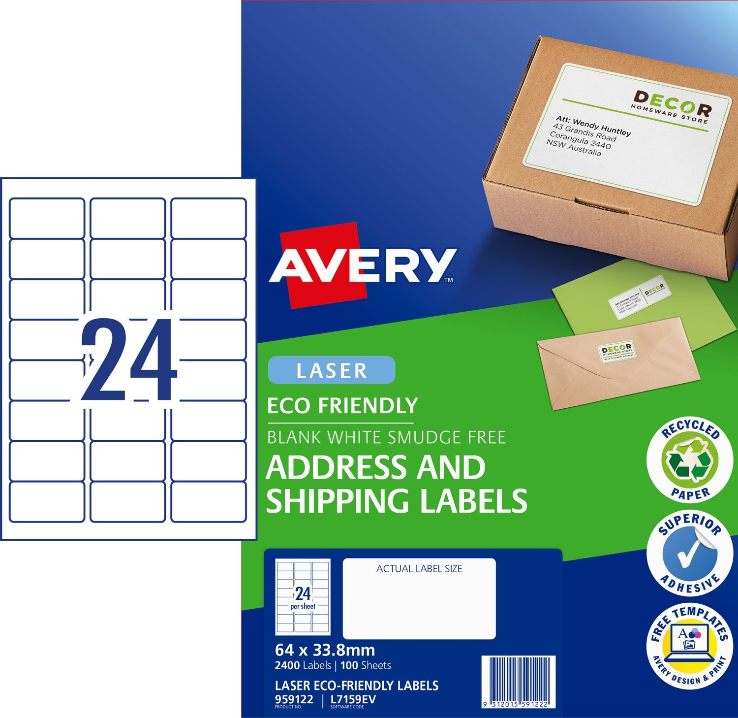 Avery Address Labels Template Enviro Address Labels