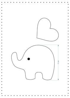 Baby Shower Elephant Template Elephant Baby Shower Silhouette Cutter Template