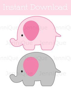 Baby Shower Elephant Template Elephant Cut Out Templates