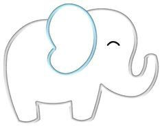 Baby Shower Elephant Template Elephant Cut Out Templates