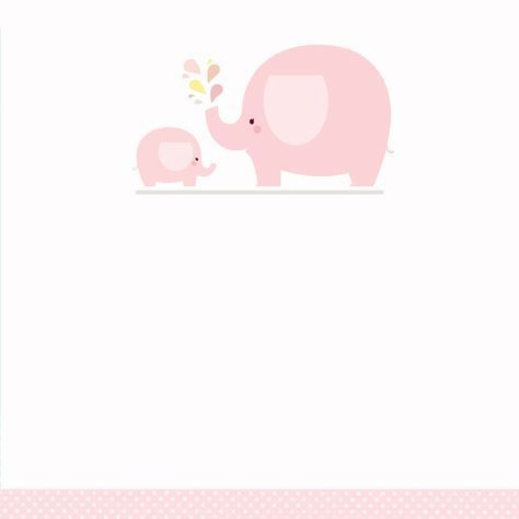 Baby Shower Elephant Template Pink Baby Elephant Free Printable Baby Shower