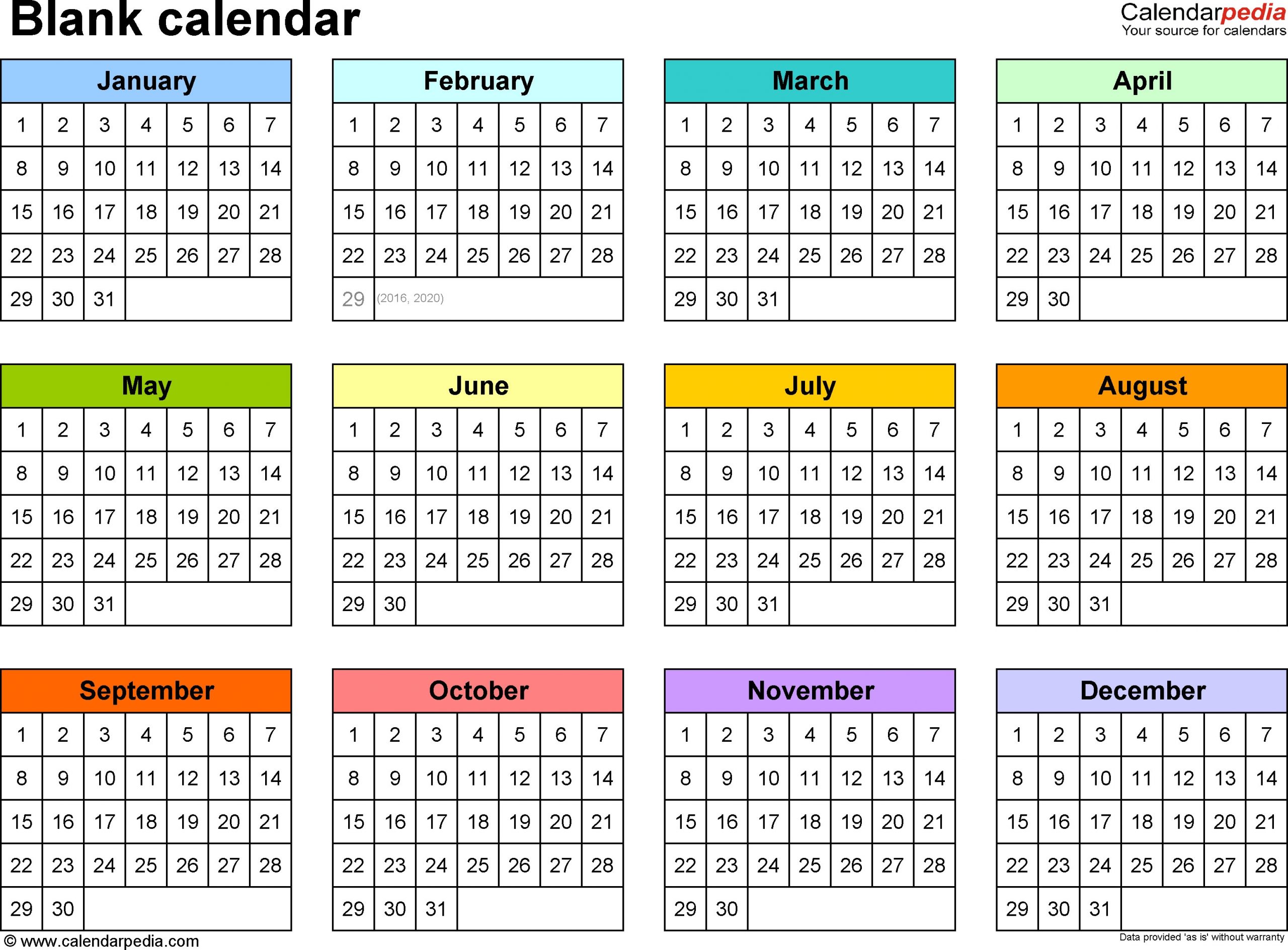 Free Blank Calendar Template Free Printable Calendar Microsoft Word