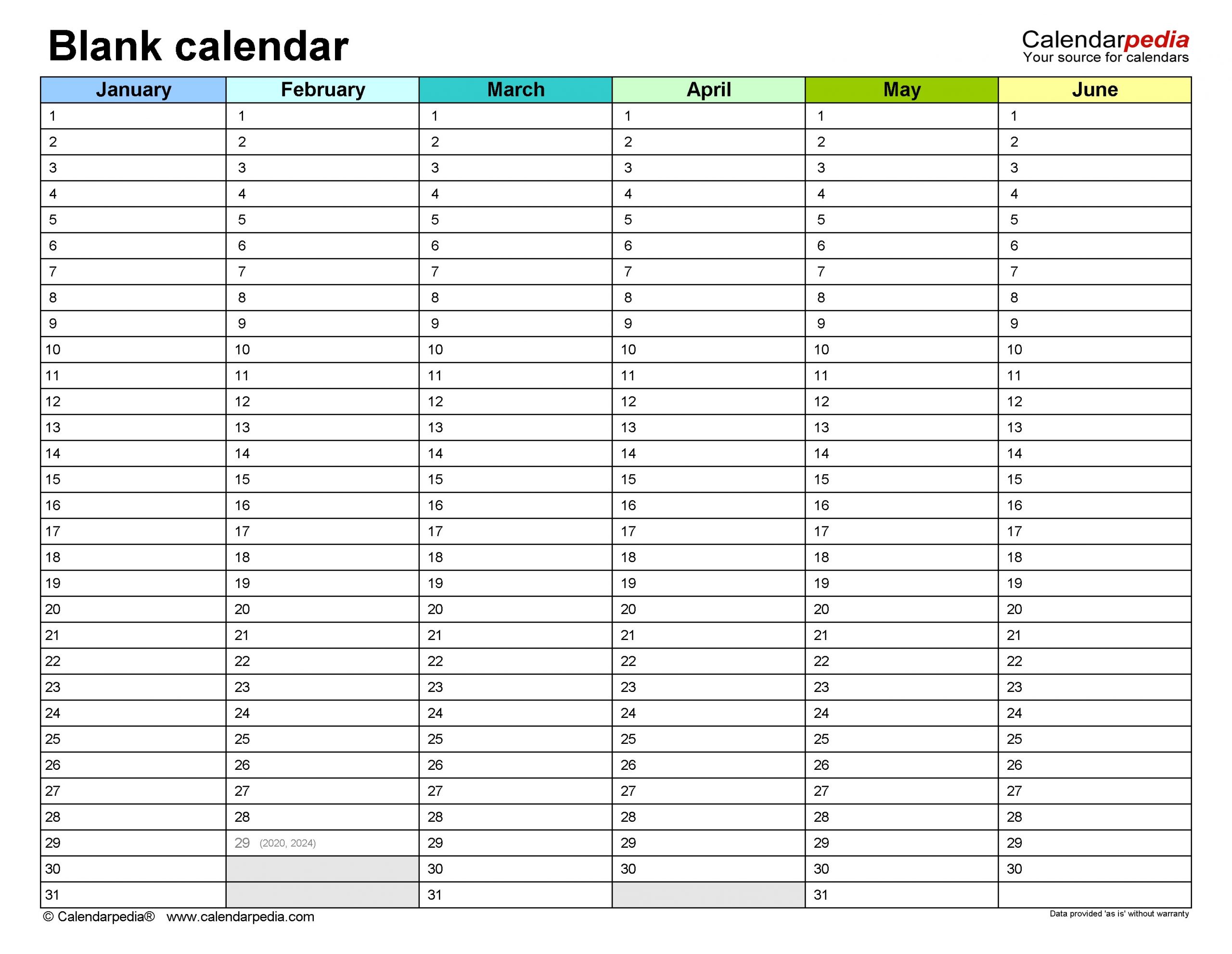 Free Blank Calendar Template Free Printable Calendar Pdf