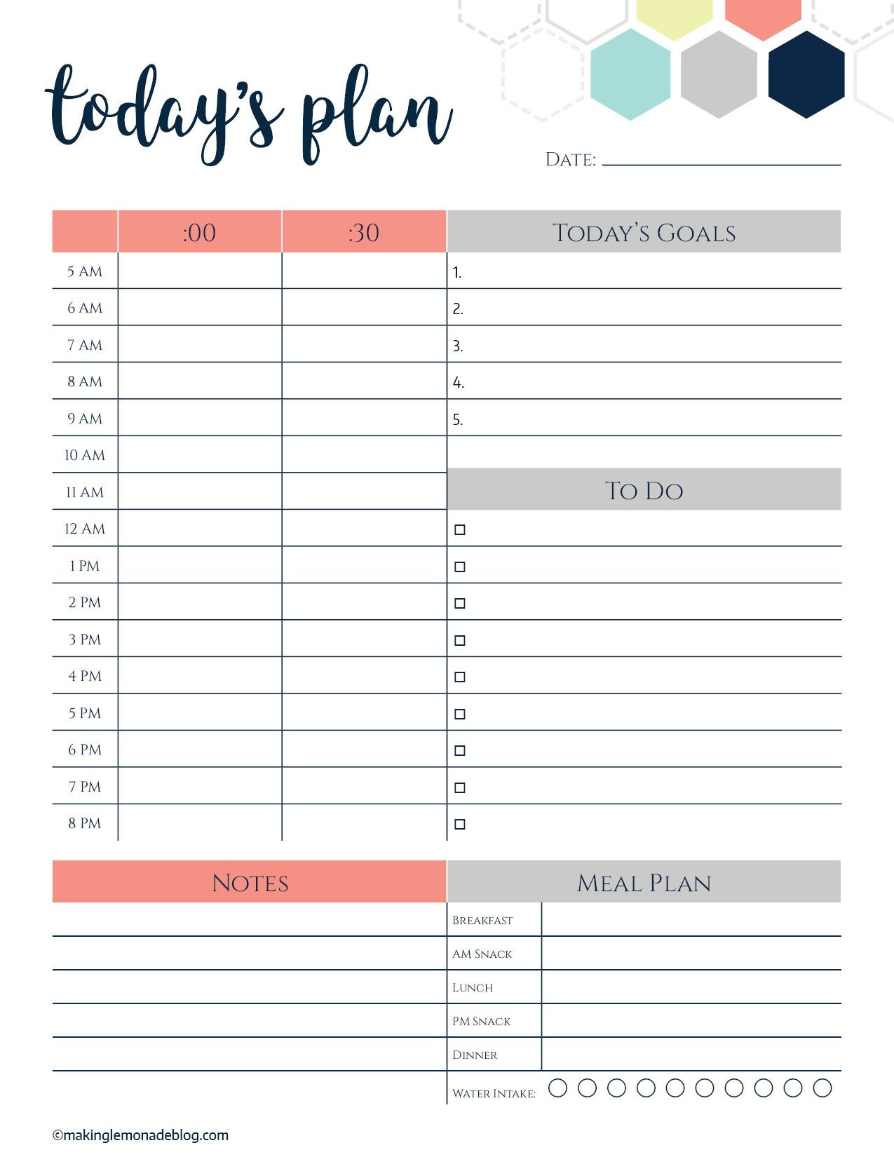 Free Weekly Planner Template This Free Printable Daily Planner Changes Everything