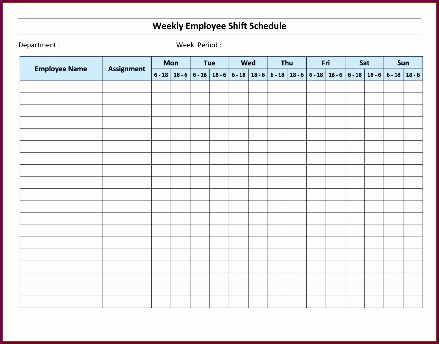 Free Work Schedule Template 7 Monthly Staff Schedule Template Excel Excel Templates