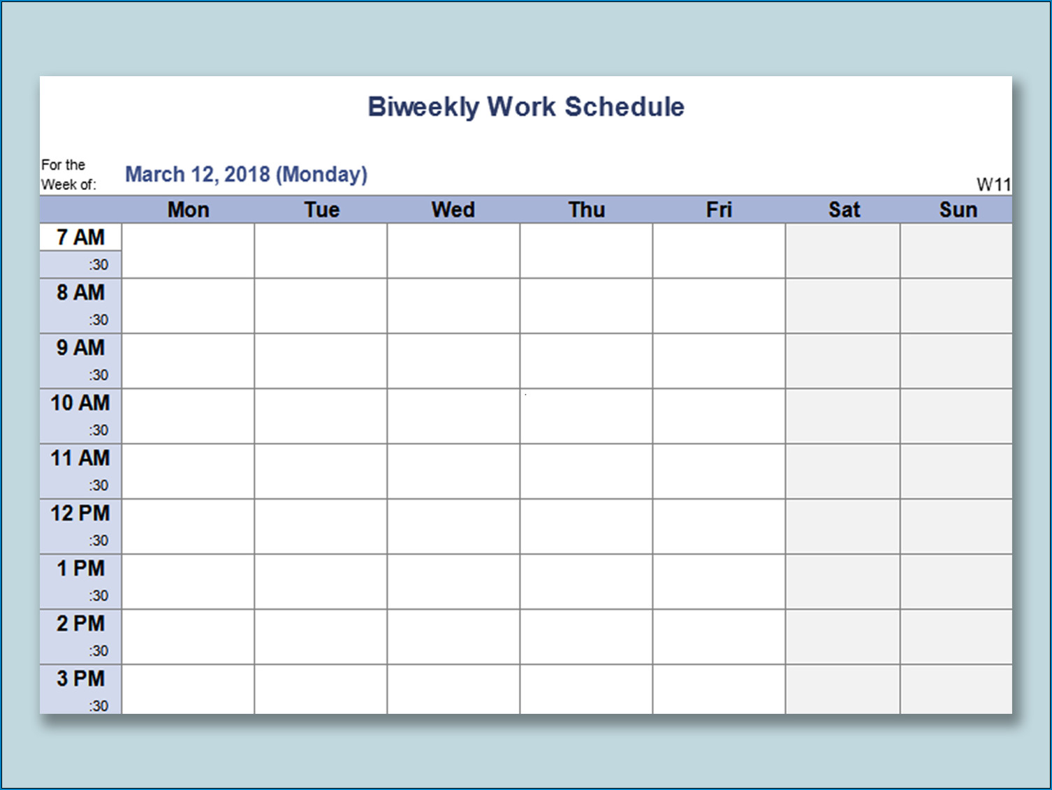 Free Work Schedule Template Free Printable Employee Work Schedule Template