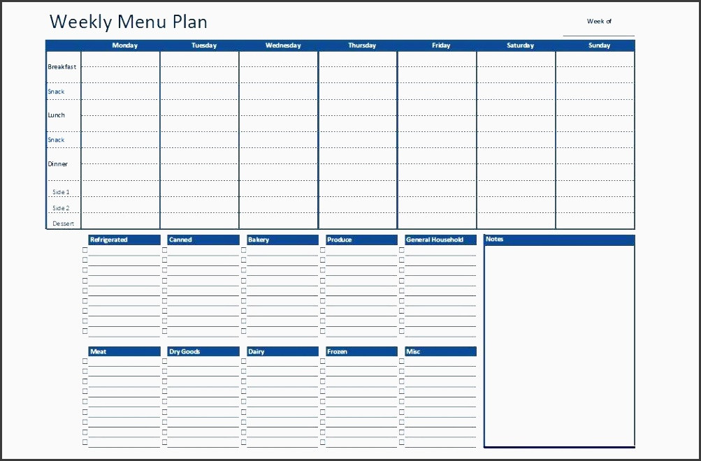 Meal Planning Calendar Template 7 Download Free Weekly Meal Planner Sampletemplatess