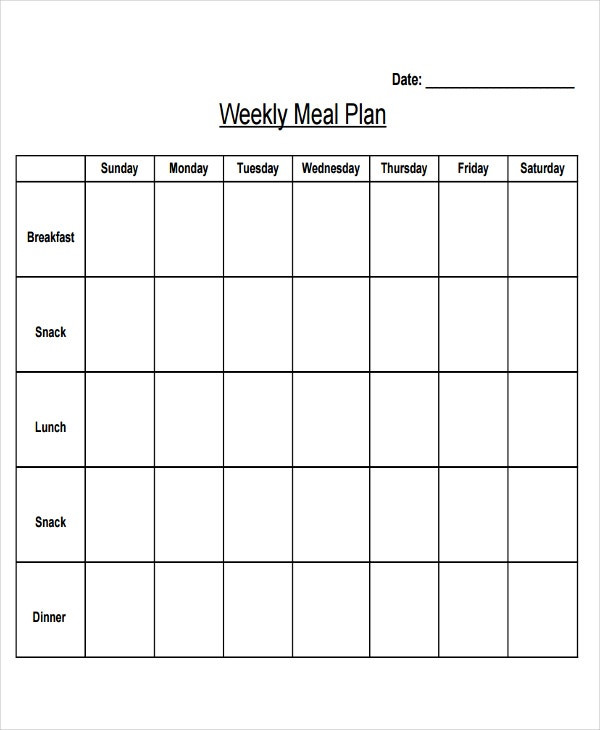 Meal Planning Calendar Template Planning Calendar Template 12 Free Word Pdf format