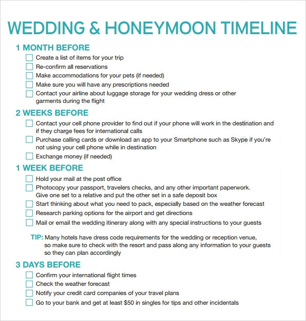 Wedding Reception Timeline Template Free 5 Sample Wedding Timeline Templates In Pdf