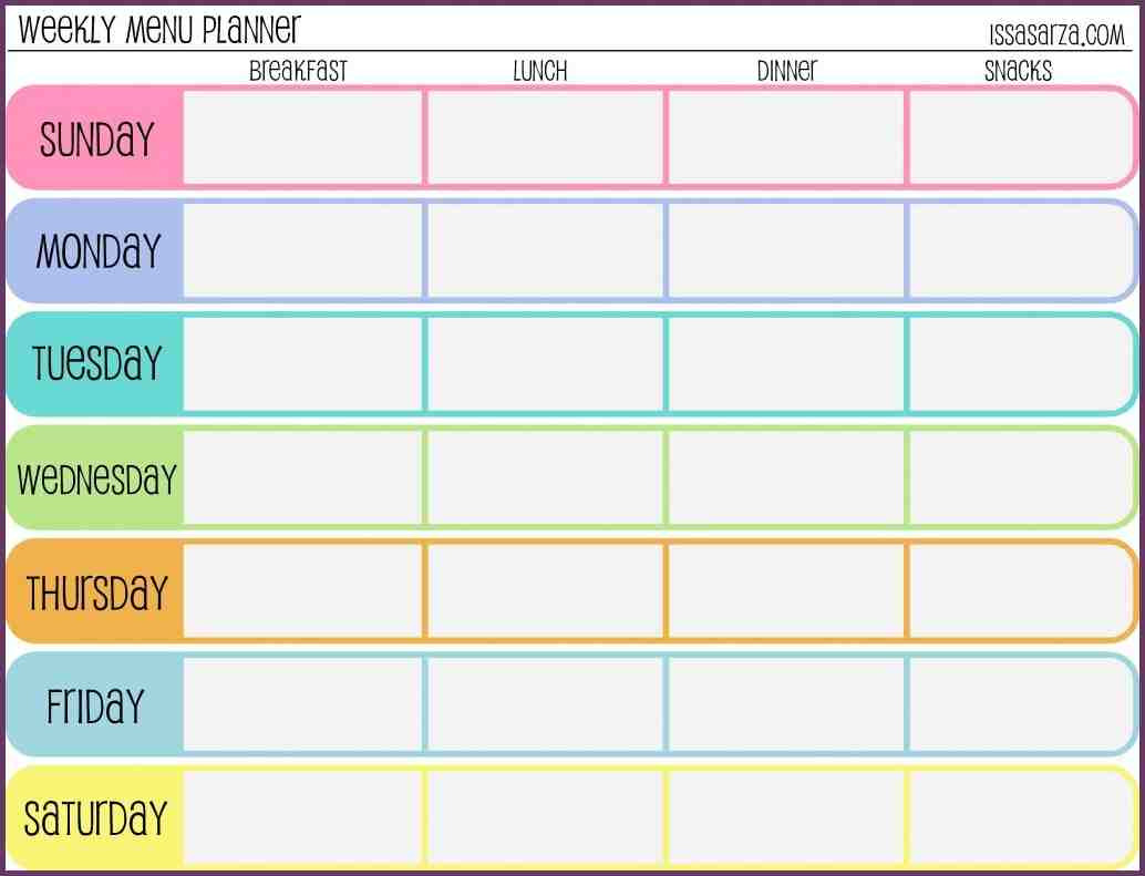 Weekly Workout Schedule Template Weekly Training Schedule Template – Printable Schedule