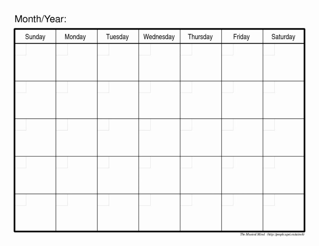 30 Day Calendar Template 30 Day Calendar Printable – Easy Print Calendar