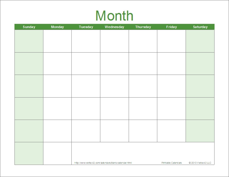 Fill In Calendar Template Downloadable Calendar to Fill In and Print F