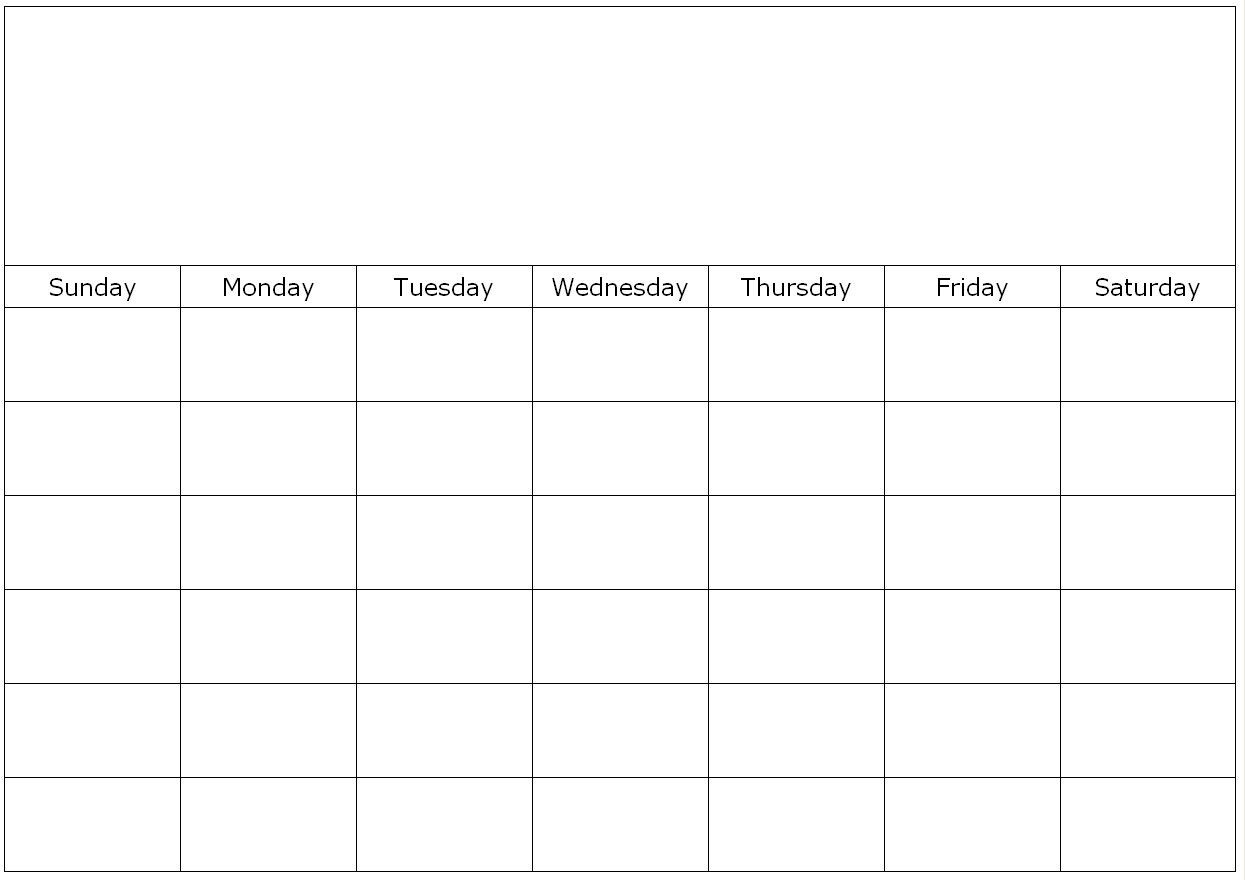 Fill In Calendar Template Monthly Blank Calendar Page Custom Calendar Maker