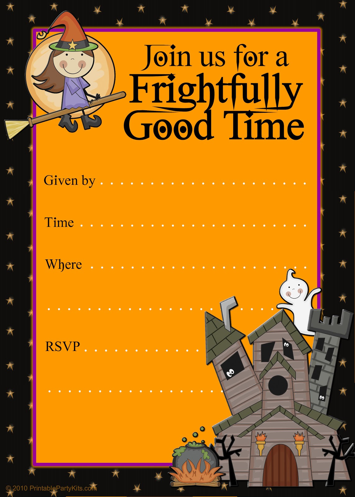 Halloween Party Invitations Template Free Printable Party Invitations Printable Good Witch