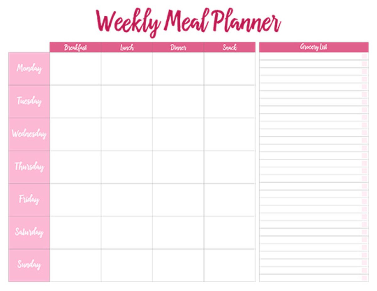 Meal Plan Calendar Template 6 Smart Kitchen organization Tips From the Pros