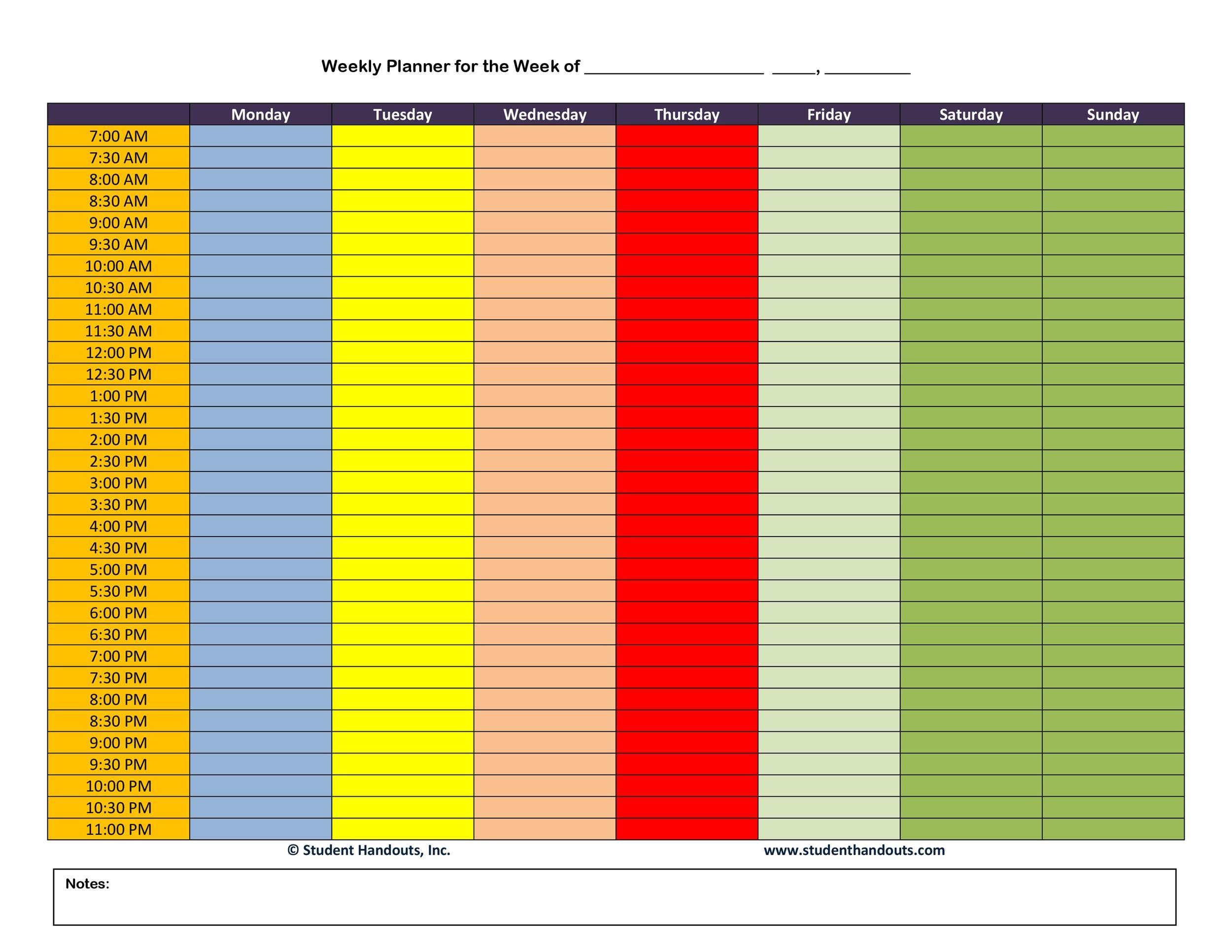 Week Calendar Template Word 26 Blank Weekly Calendar Templates [pdf Excel Word]