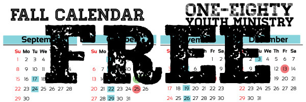 Youth Ministry Calendar Template Freebie Friday Free Fall Youth Ministry Calendar Youth