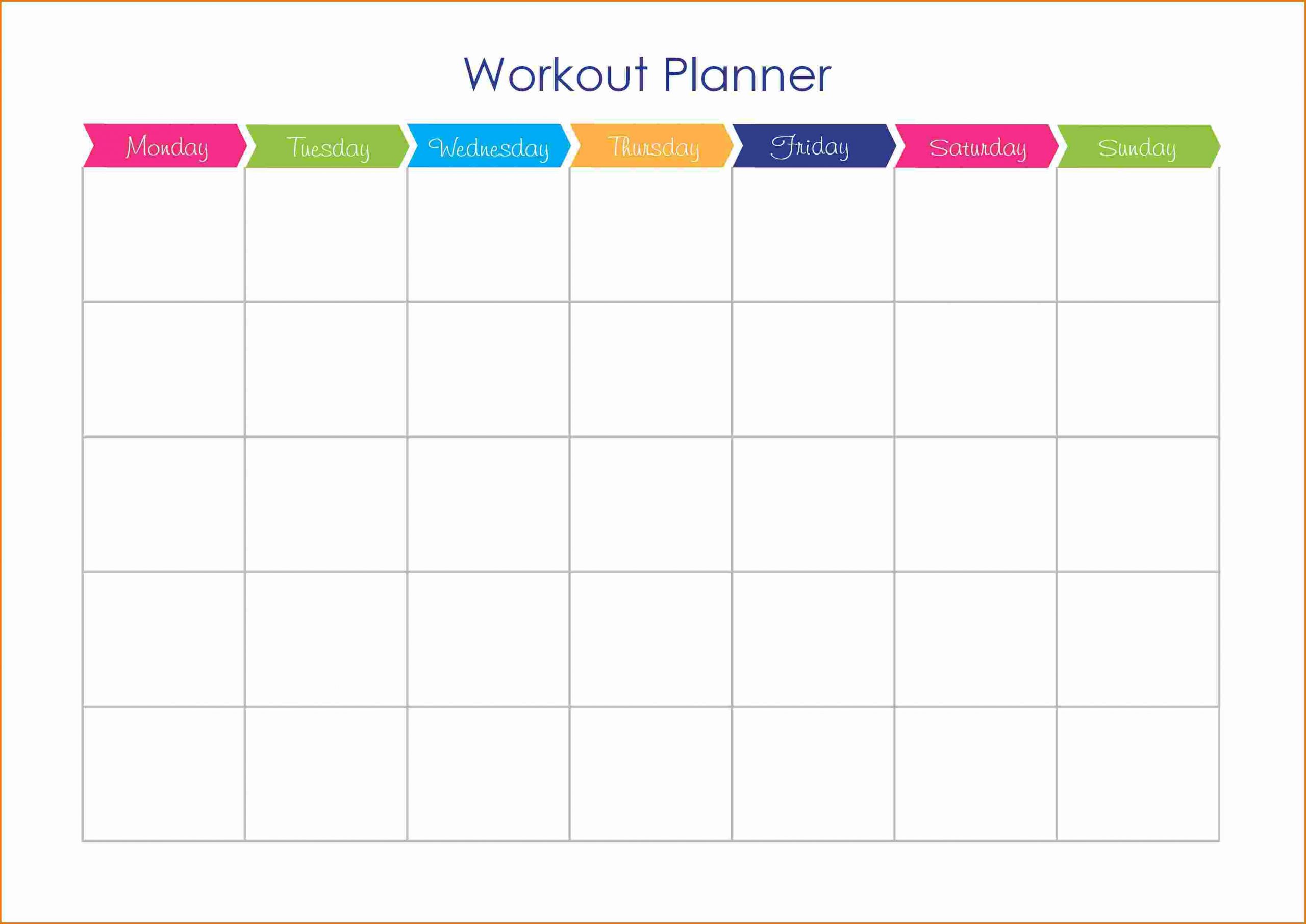 Calendar Template to Print 19 Utilitarian Workout Calendar Templates