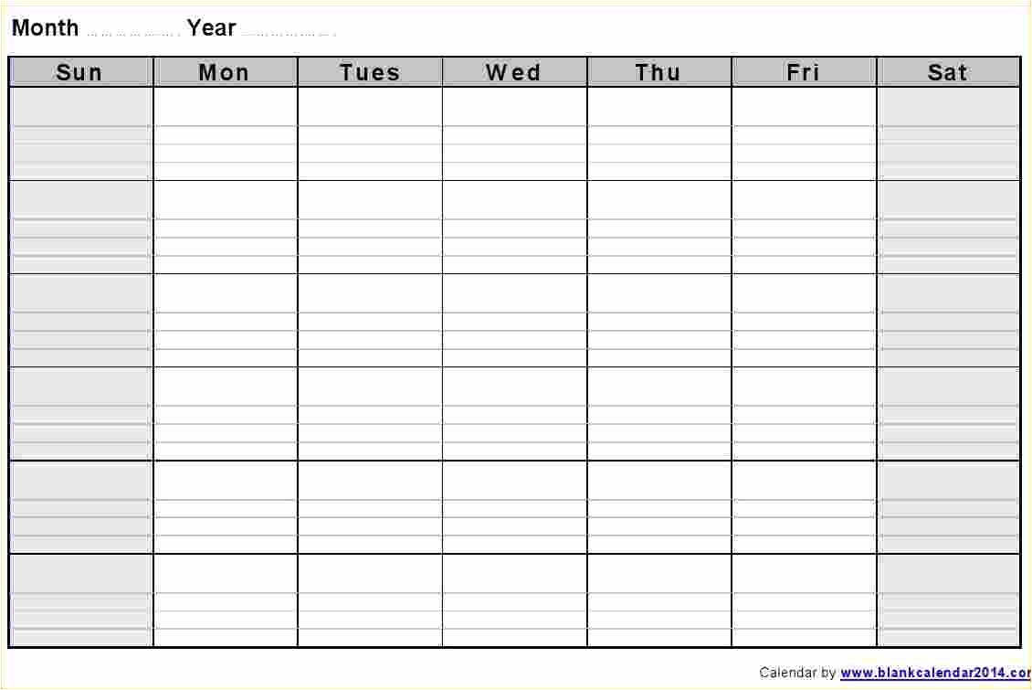 Calendar Template to Print 32 Helpful Blank Monthly Calendars