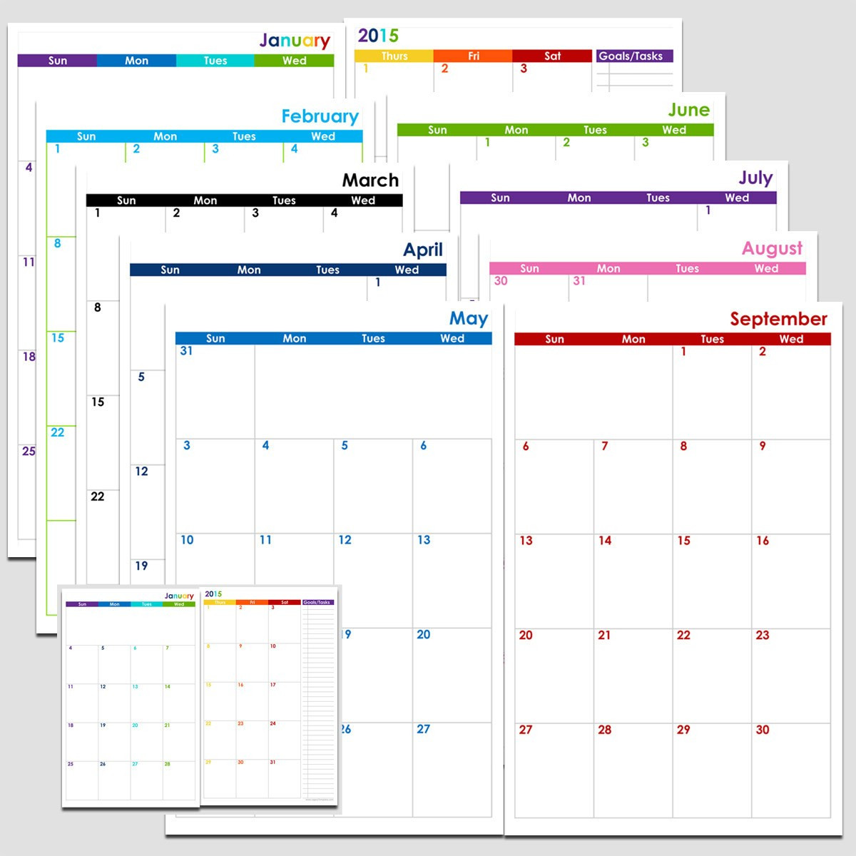 Calendar Template to Print Free 2 Page Calander Templates
