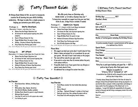 Event Planner Contract Template Party Planner Contract Template Google Search