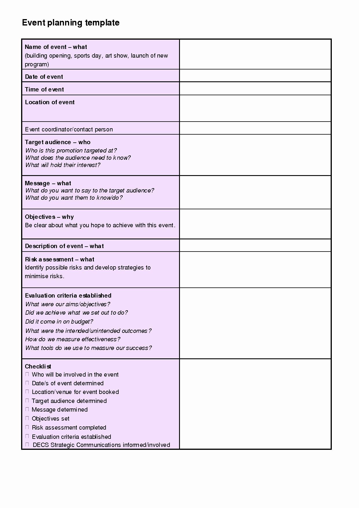 â 30 event Planning Proposal Template in 2020