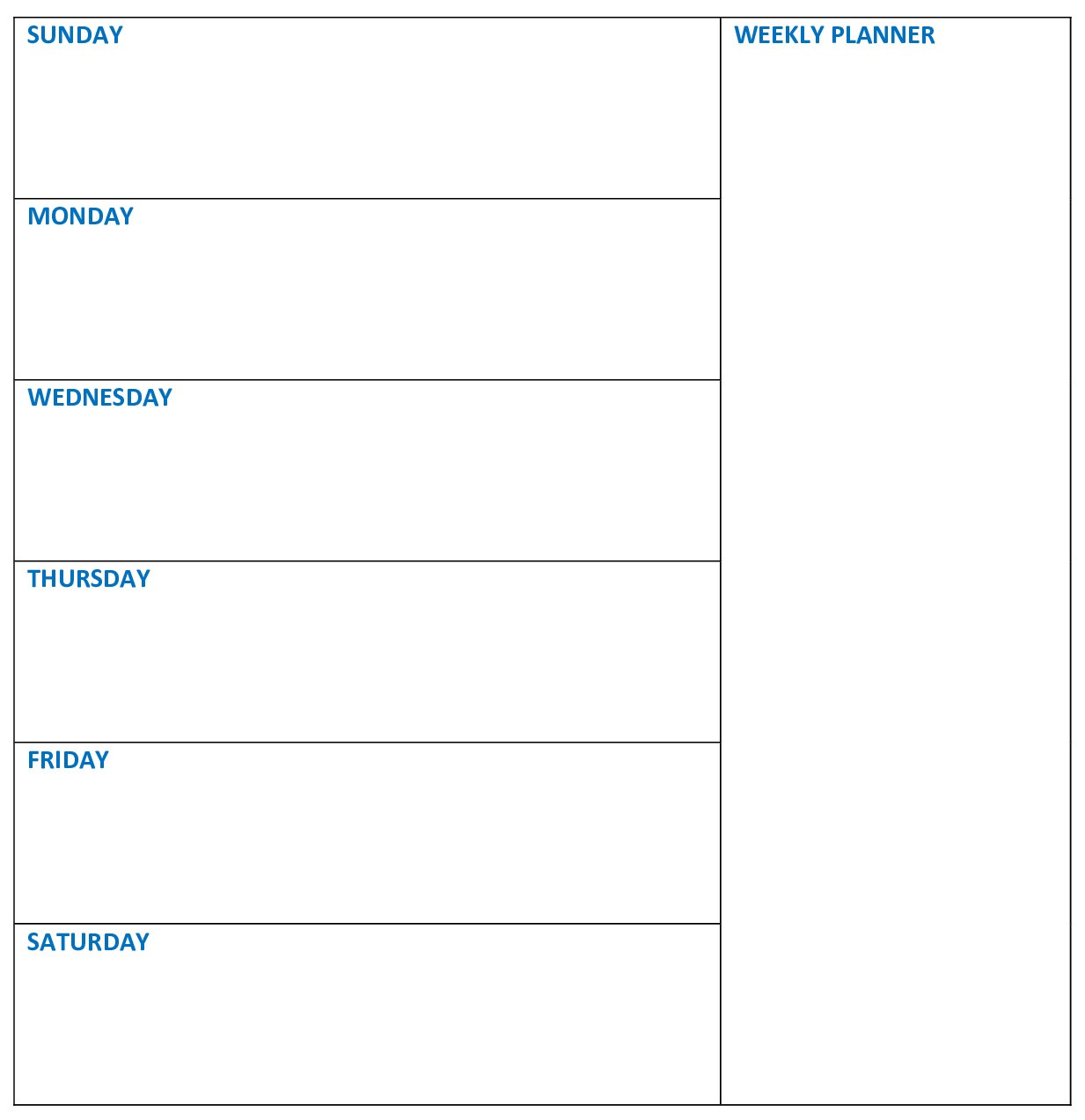 Free Daily Calendar Template Monthly Planner and Weekly Planner Template Free Download