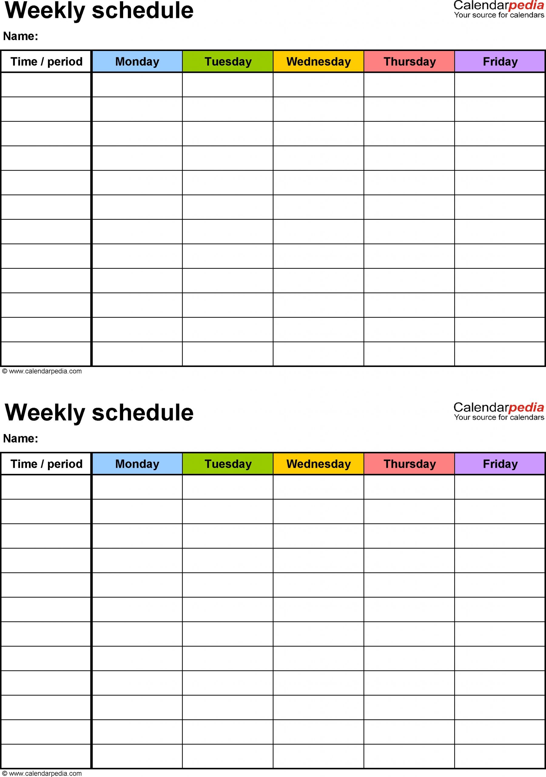 Two Week Calendar Template Printable 2 Week Blank Calendar Template